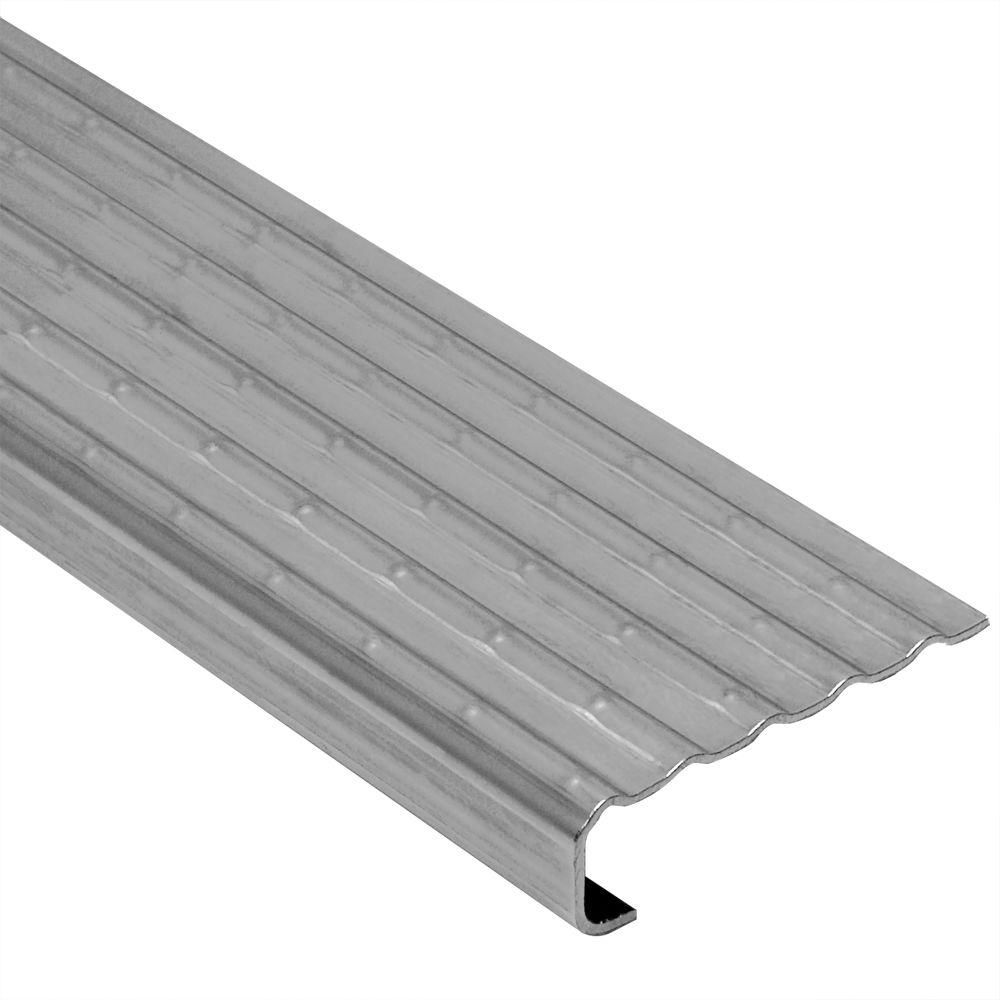TREP-EK Retrofit Stair-Nosing Profile Stainless Steel (V2) 1/8" (3 mm) x 4' 11"