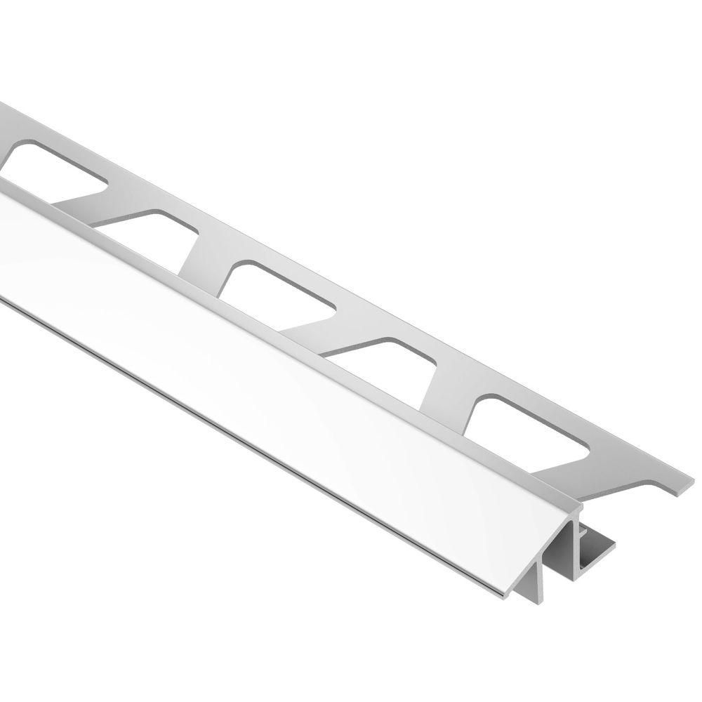 RENO-TK Reducer Profile Anodized Aluminum Bright Chrome 1/2" (12.5 mm) x 8' 2-1/2"
