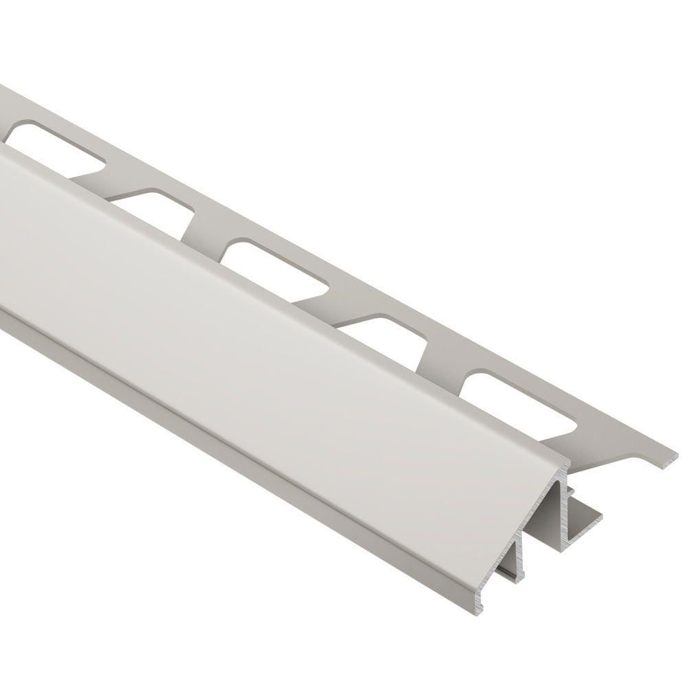 RENO-U Reducer Profile Anodized Aluminum Satin Nickel 1/2" (12.5 mm) x 8' 2-1/2"