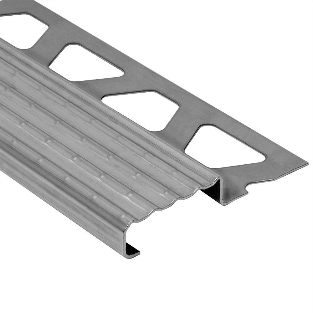 TREP-E Stair-Nosing Profile Stainless Steel (V2) 1" (25 mm) x 8' 2-1/2"