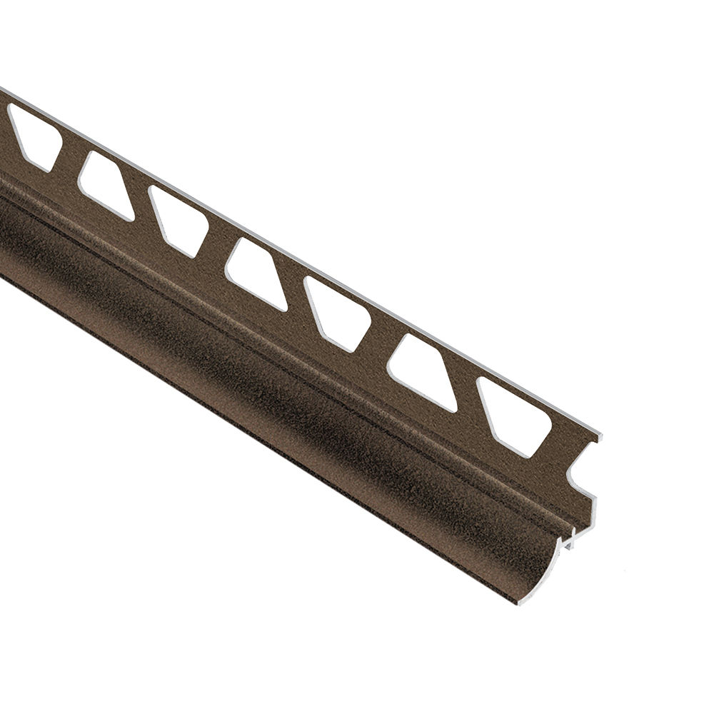 DILEX-AHKA Cove-Shaped Profile with 3/8" Radius Anodized Aluminum Bronze 5/16" (8 mm) x 8' 2-1/2"