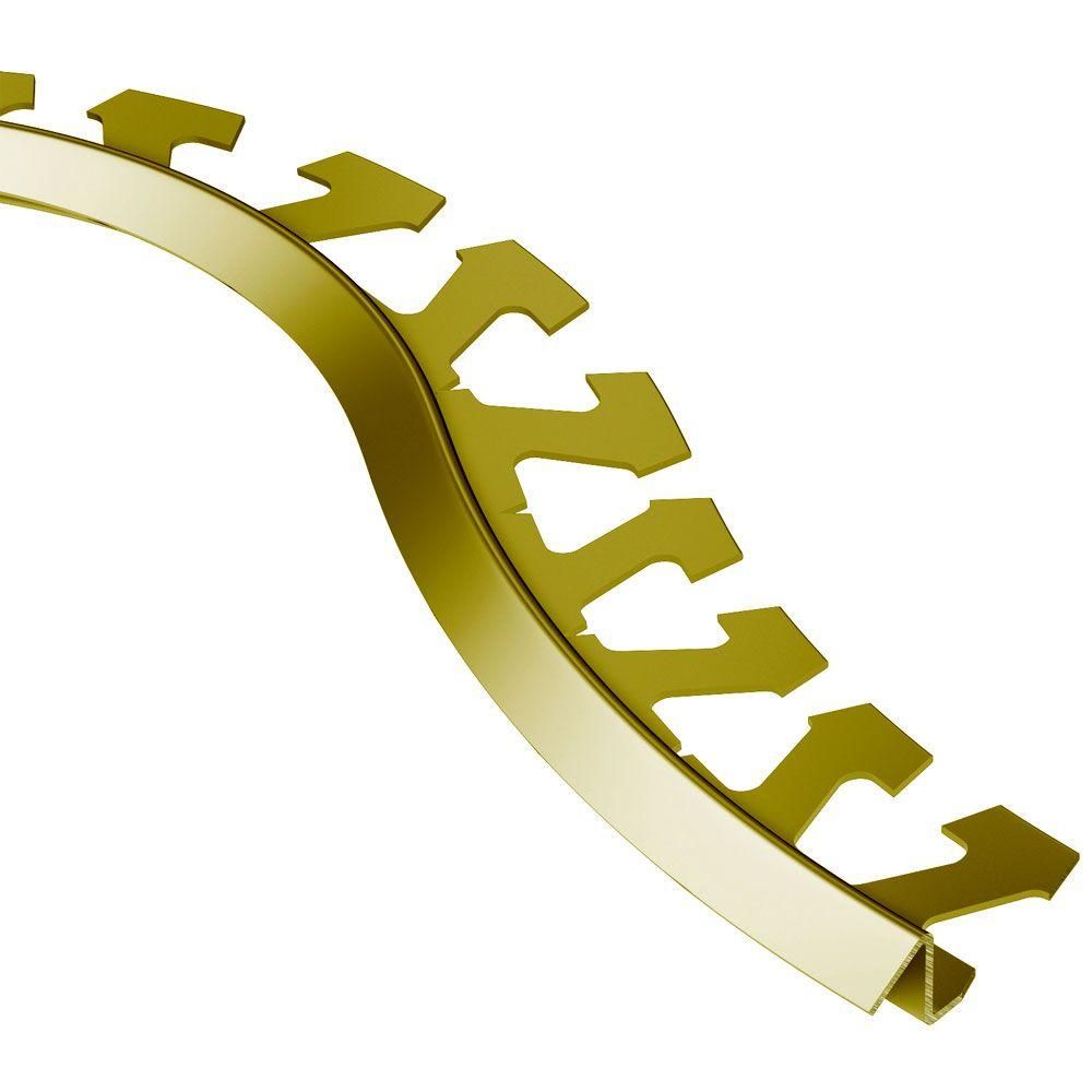 RENO-TK Radius Reducer Profile Brass 3/8" (10 mm) x 8' 2-1/2"