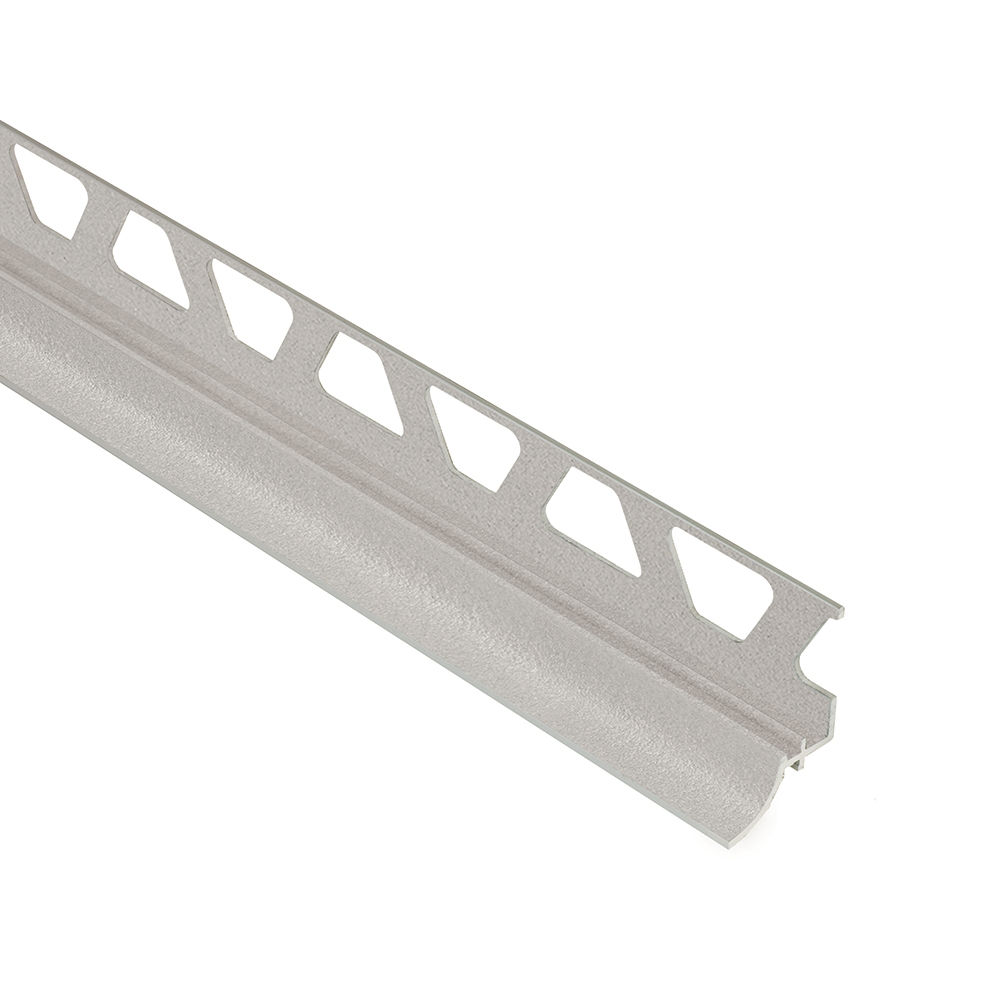 DILEX-AHKA Cove-Shaped Profile with 3/8" Radius Anodized Aluminum Greige 5/16" (8 mm) x 8' 2-1/2"