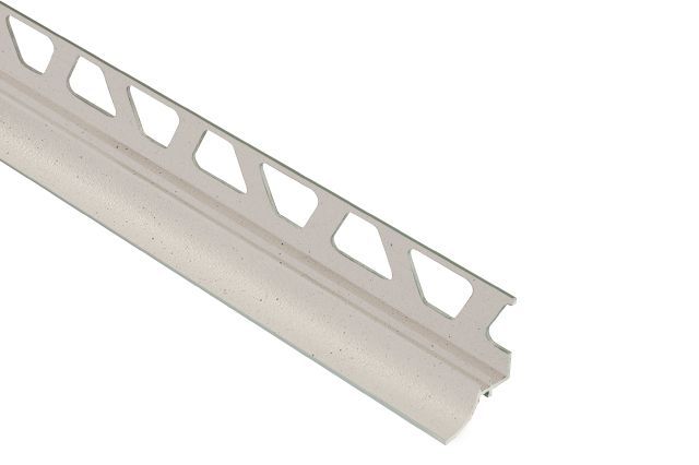 DILEX-AHKA Cove-Shaped Profile with 3/8" Radius Anodized Aluminum Ivory 5/16" (8 mm) x 8' 2-1/2"