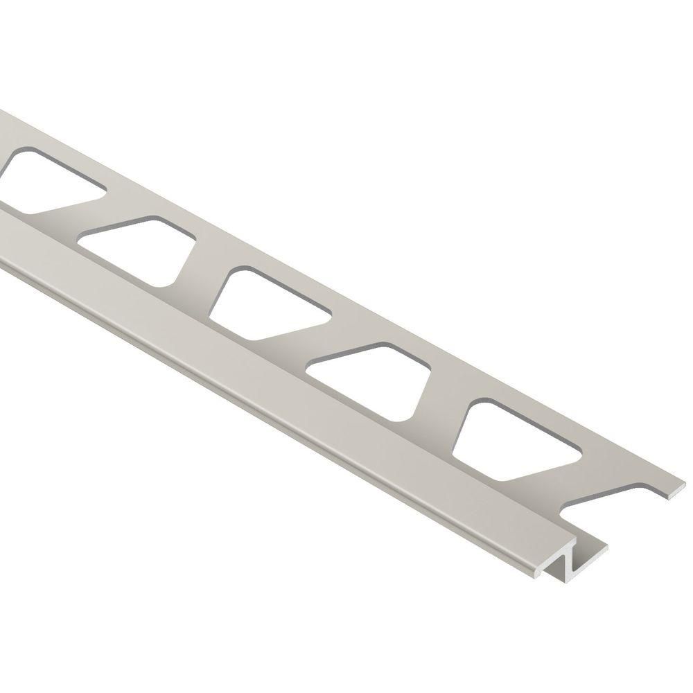 RENO-TK Reducer Profile Anodized Aluminum Satin Nickel 1/4" (6 mm) x 8' 2-1/2"