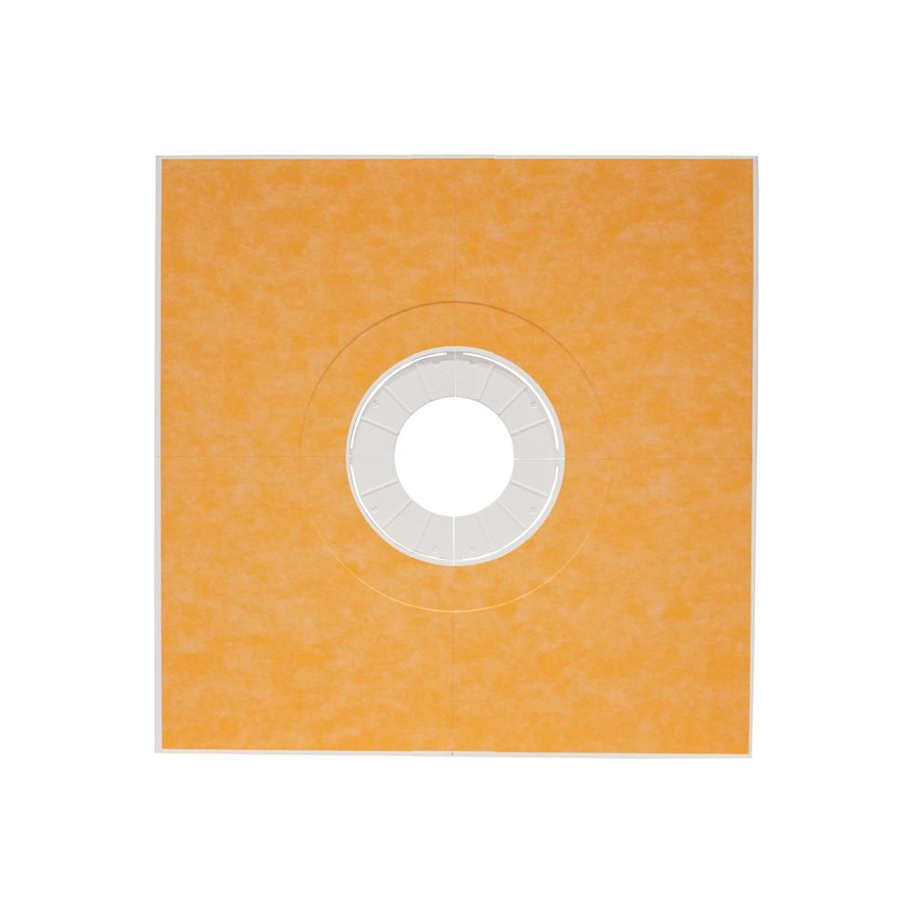 KERDI-SHOWER-T Prefabricated Sloped Shower Base with Center Outlet Position 60" x 60"