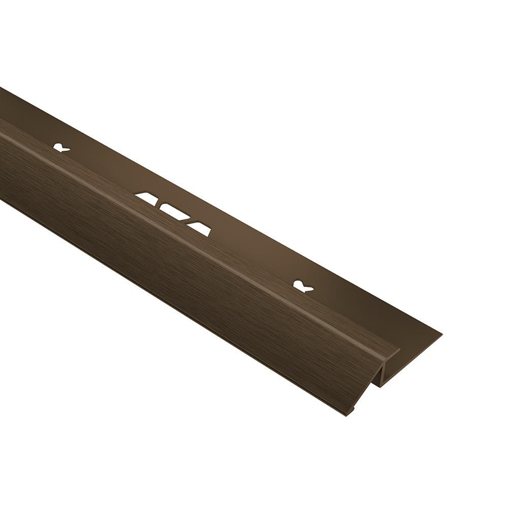 VINPRO-U Profilé réducteur pour revêtement de vinyle Aluminium anodisé Bronze antique brossé 3/16" (5 mm) x 8' 2-1/2"