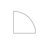 Pine Quarter Round, Pre-Primed White - 5/8" x 5/8" x 12'