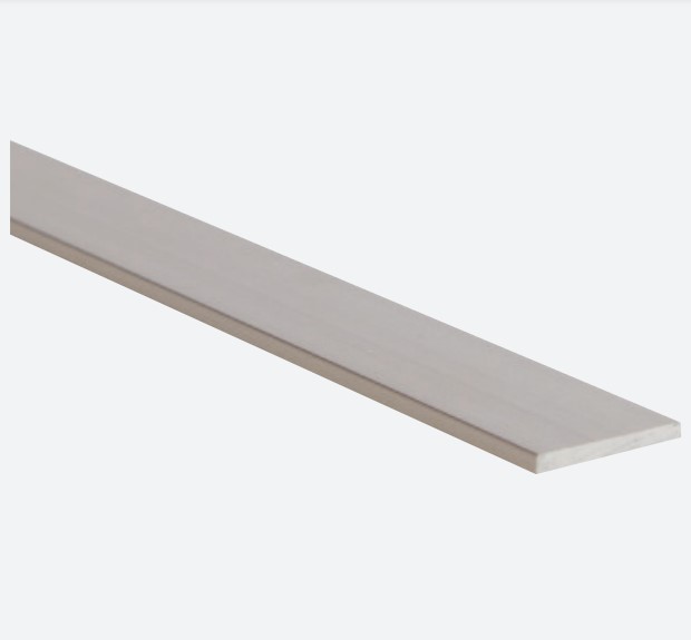Flat Bar Molding, Mira Lustre - 1/16" x 1" x 8'