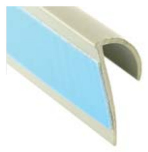 Vinyl Wall Cap Peel & Stick Back Sandelwood #095 5/16" x 12'