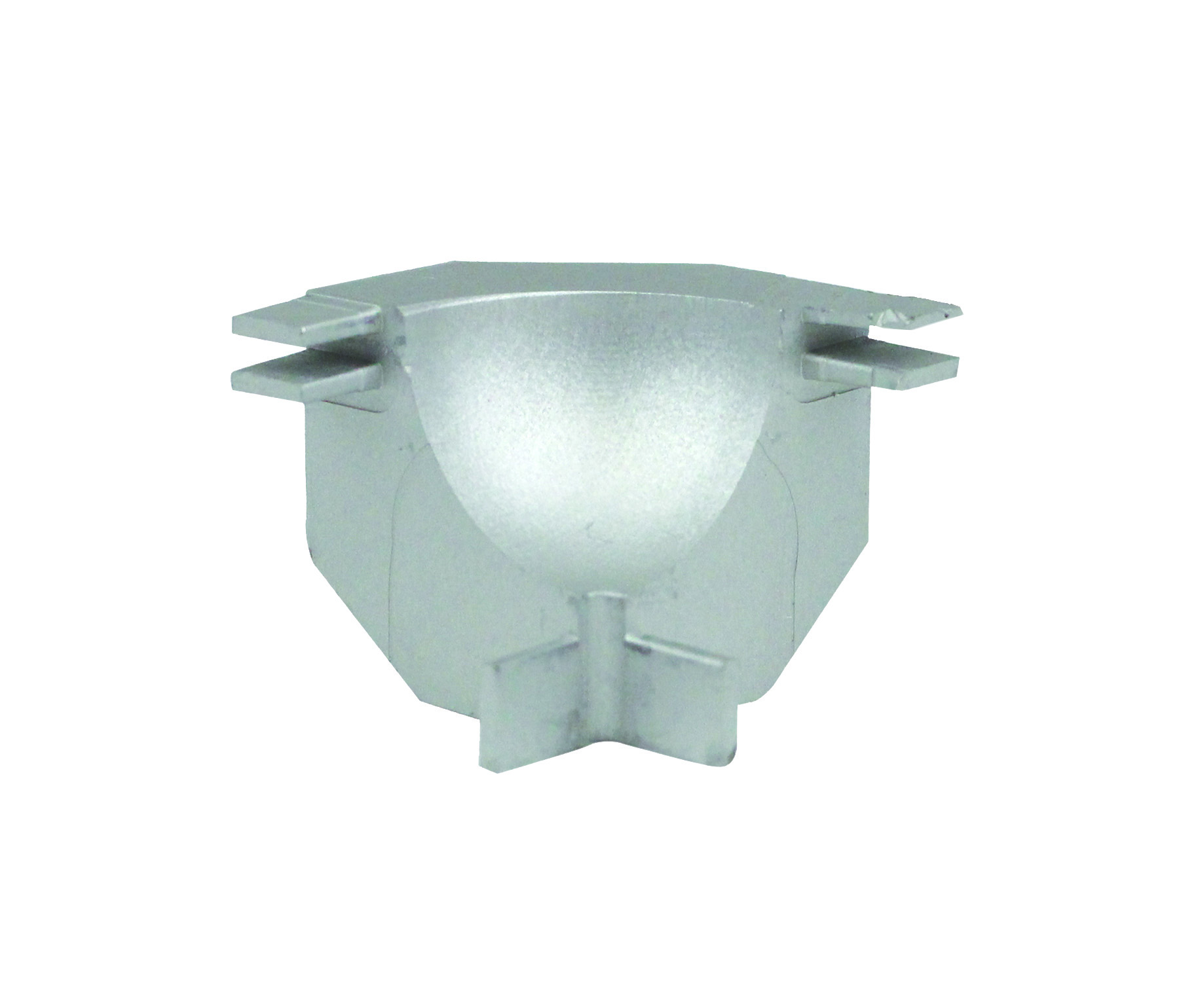 Ceramic Cove Inside Corner, Satin Clear Anodized