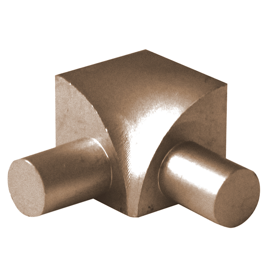 Round Inside Corner, Satin Titanium - 3/8"