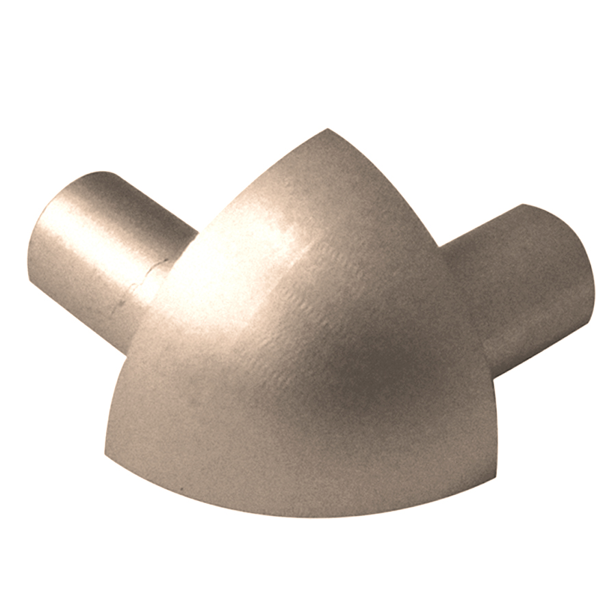 Round Outside Corner, Satin Titanium - 1/2"