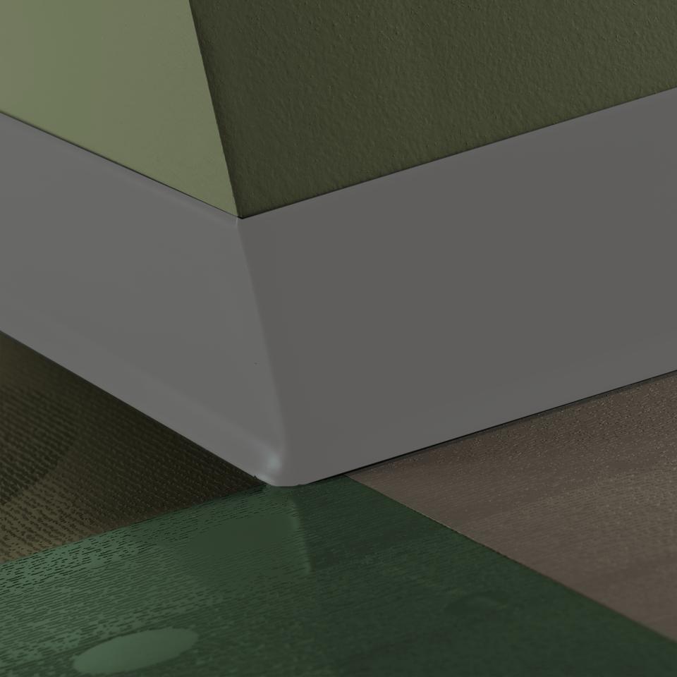 Rubber Wall Base Cove Baseworks Thermoset #48 Grey 4-1/2" x 120'