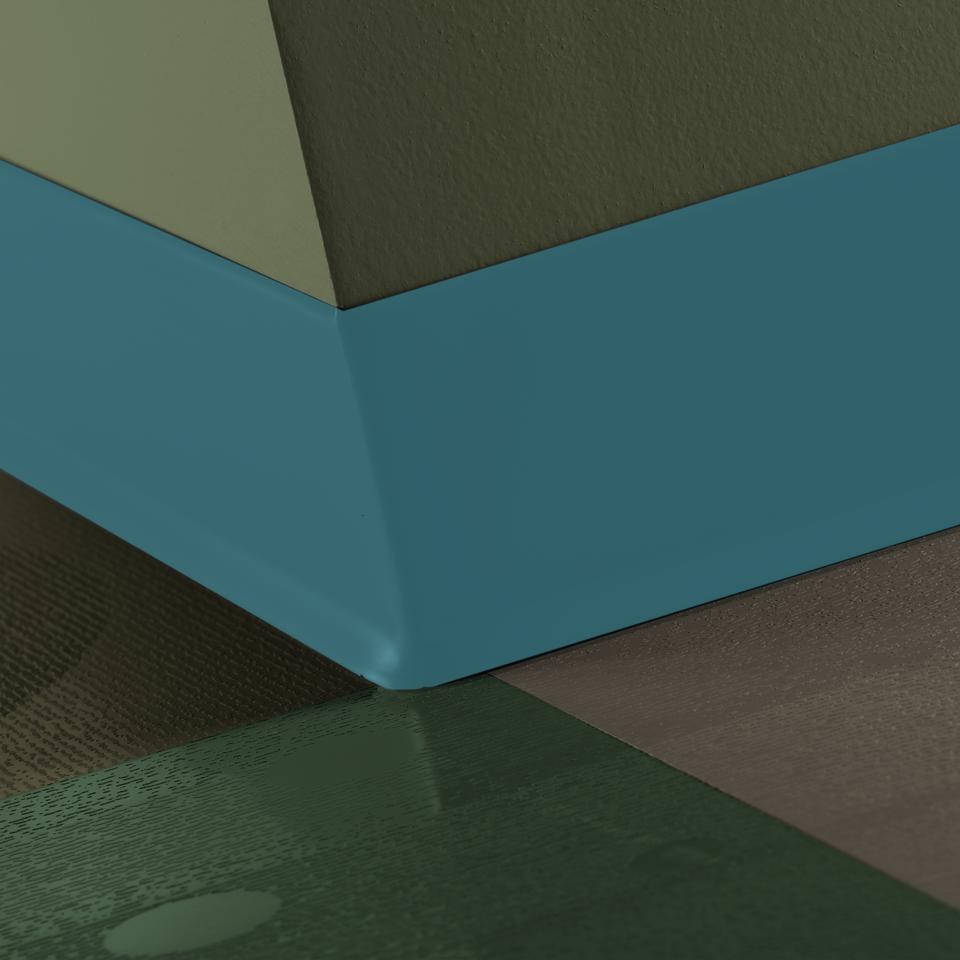 Rubber Wall Base Cove Duracove #VM5 Dream Teal 4-1/2" x 120'