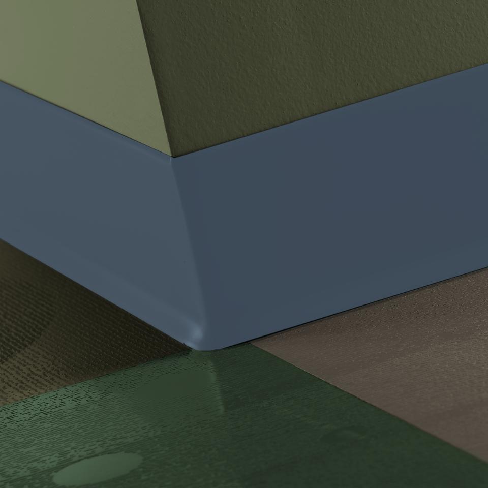 Rubber Wall Base Duracove Thermoplastic Rubber 1/8" (Type TP) TOE Duracove #VN5 The Blues - 1/8" (3 mm) x 4" x 120'