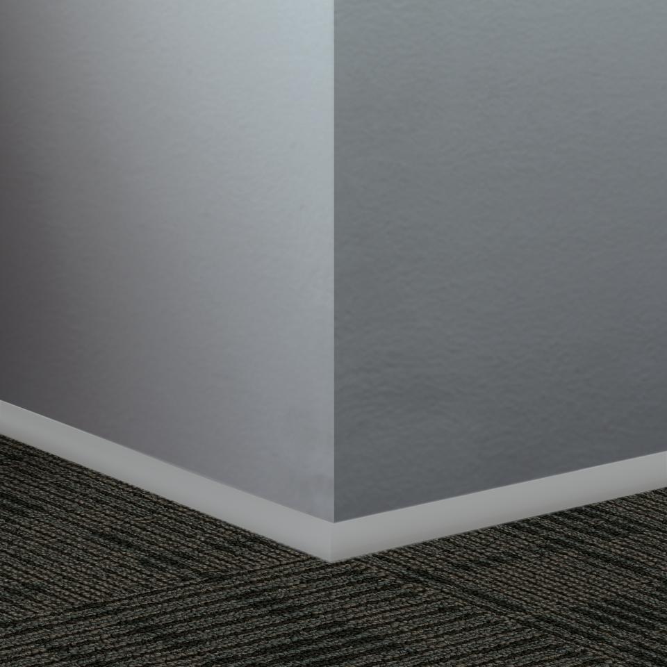 Millwork Contoured Wall Base Rubber Quarter Round #TG2 Shark Fin 3/4" x 8'