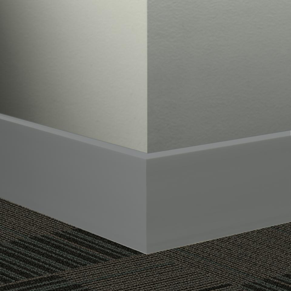 Millwork Contoured Wall Base Rubber Mandalay #VL4 Cool Metal 4-1/2" x 8' (Pack of 5)