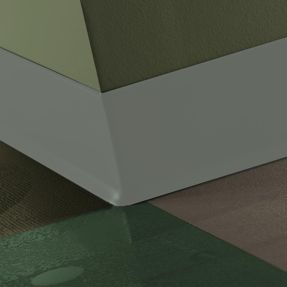 Vinyl Wall Base Cove Traditional Vinyl #VM4 Green Smoke 4" x 120'