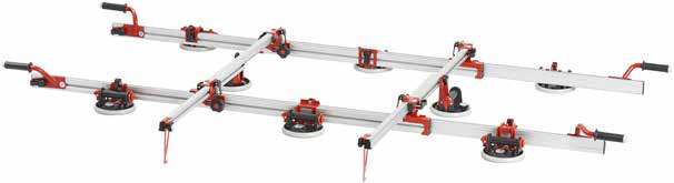 Frame Easy Move with RV175 Suction Cups and Vacuum Gauge