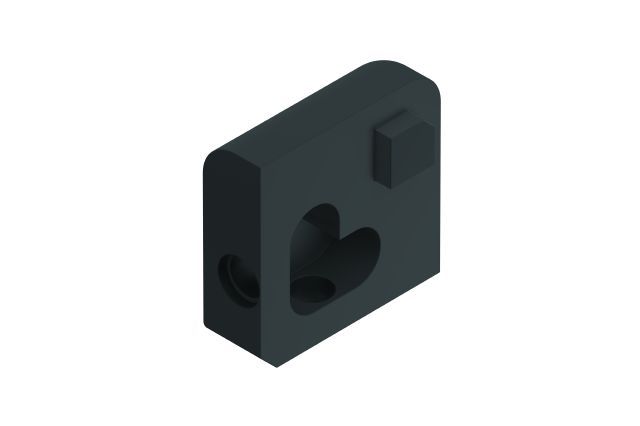 JOLLY Outside Corner 90° Aluminum Matte Black 3/8" (10 mm)