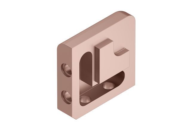 JOLLY Outside Corner 90° Anodized Aluminum Satin Copper 1/2" (12.5 mm)