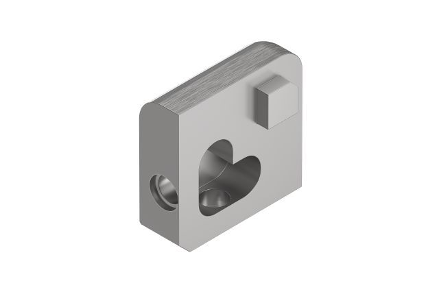 JOLLY Outside Corner 90° Brushed Stainless Steel (V2) 3/8" (10 mm)