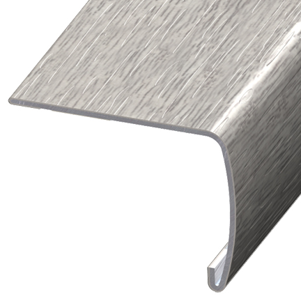 Stair Nose VersaEdge Standard PVC #100342 Graceland - 1" (25.4 mm) x 2" x 94"