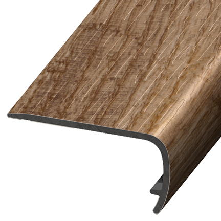 Stair Nose VersaEdge Standard PVC #241 Georgetown Oak - 1" (25.4 mm) x 2" x 94"