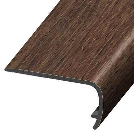 Stair Nose VersaEdge Standard PVC #242 Newport Walnut - 1" (25.4 mm) x 2" x 94"