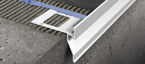 Balcony Profile Proterrace Drain FDP Varnished Aluminum Grey 1/2" (12.5 mm) x 3-9/16" x 8' 10-3/16"