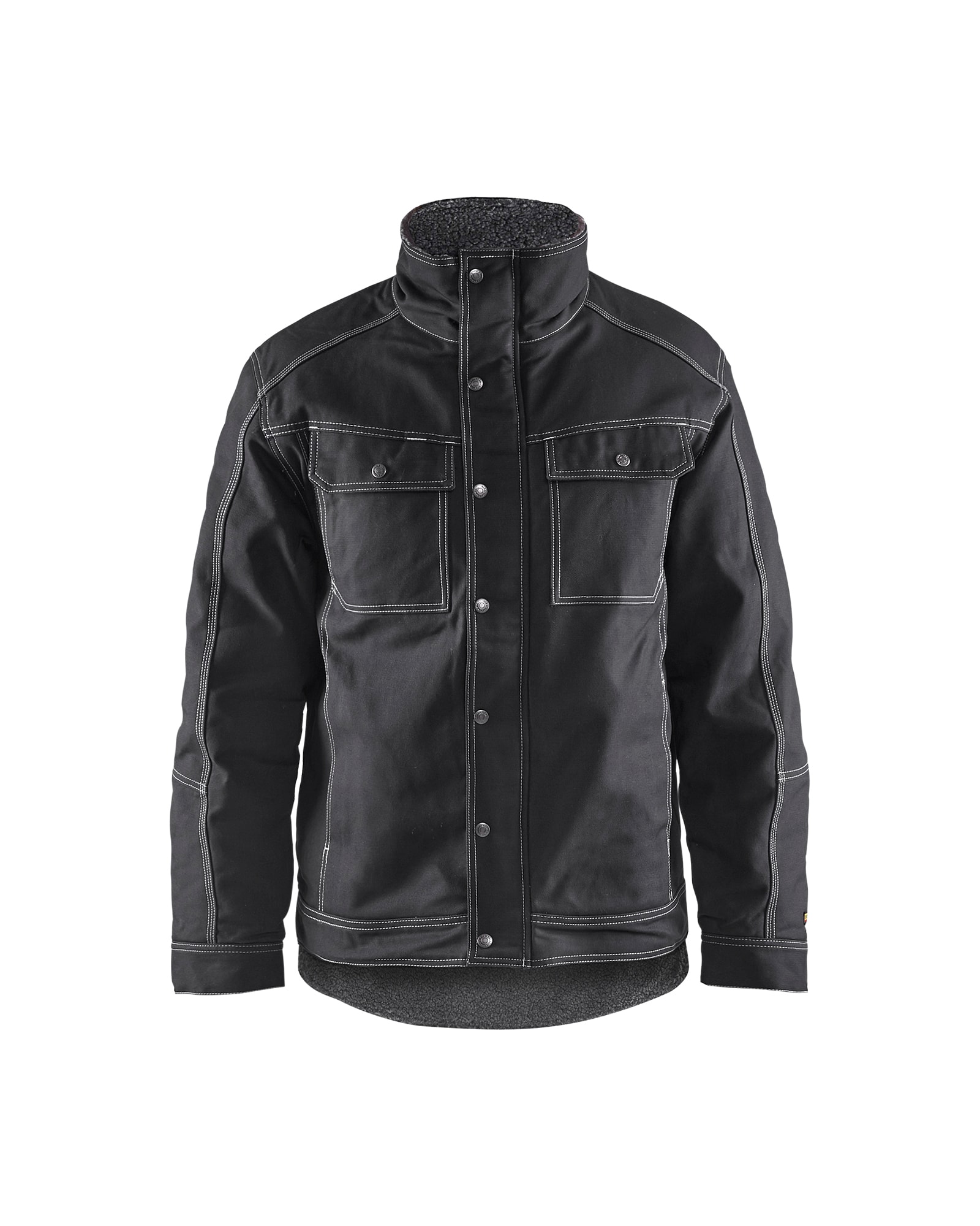 Toughguy Pile Lined Jacket Black Wind/water/cold - Size M