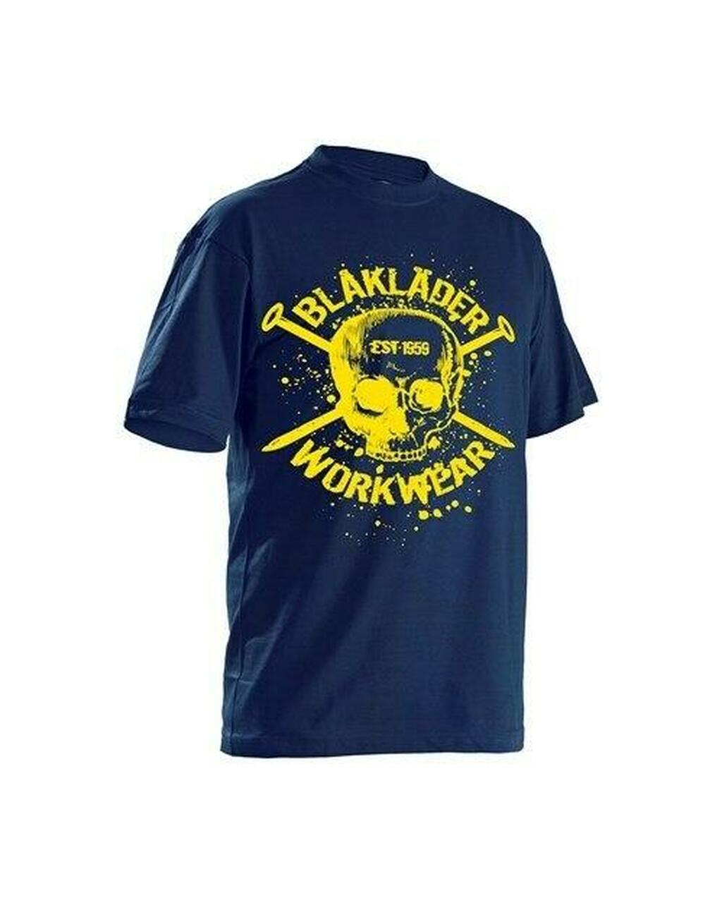 Skull T-Shirt Navy Blue - grandeur XL