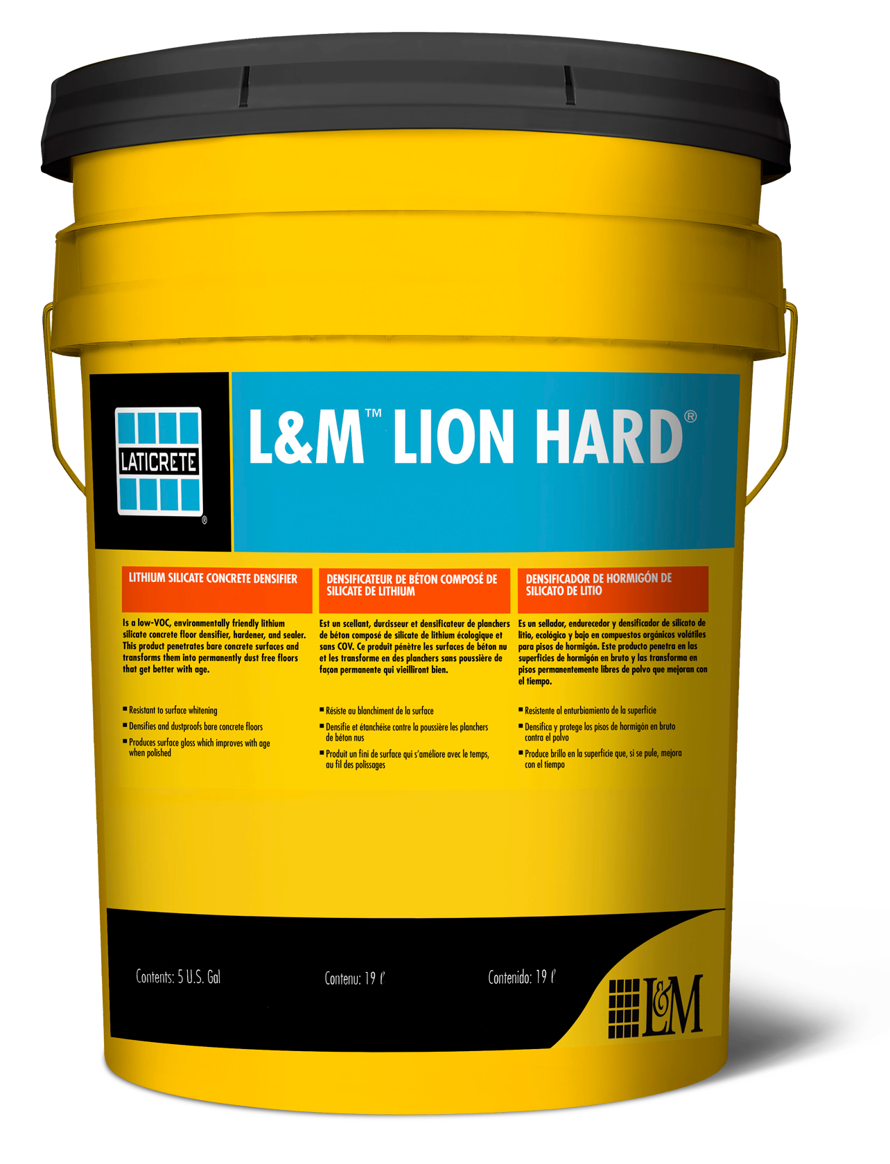 L&M Lion Hard Liquid Hardener Clear 19 L