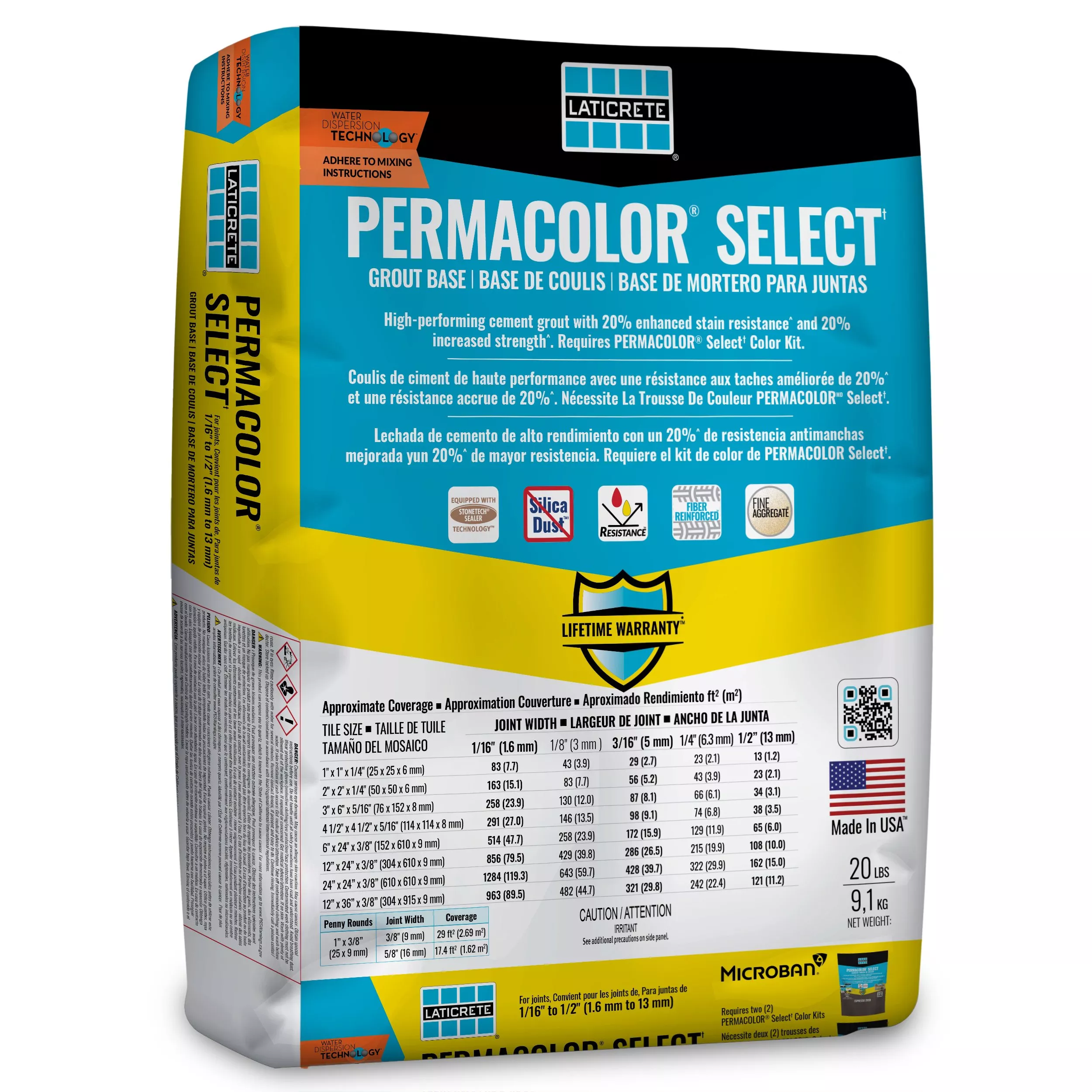 Permacolor Select Base de coulis pour tuile 9.1 kg