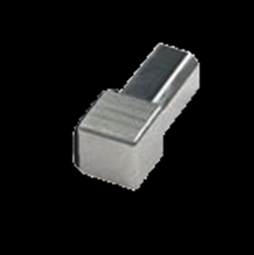 SQ5 Tile Molding Inside and Outside Corner 90° Stainless Steel 304 Brushed - 3/8" (10 mm)