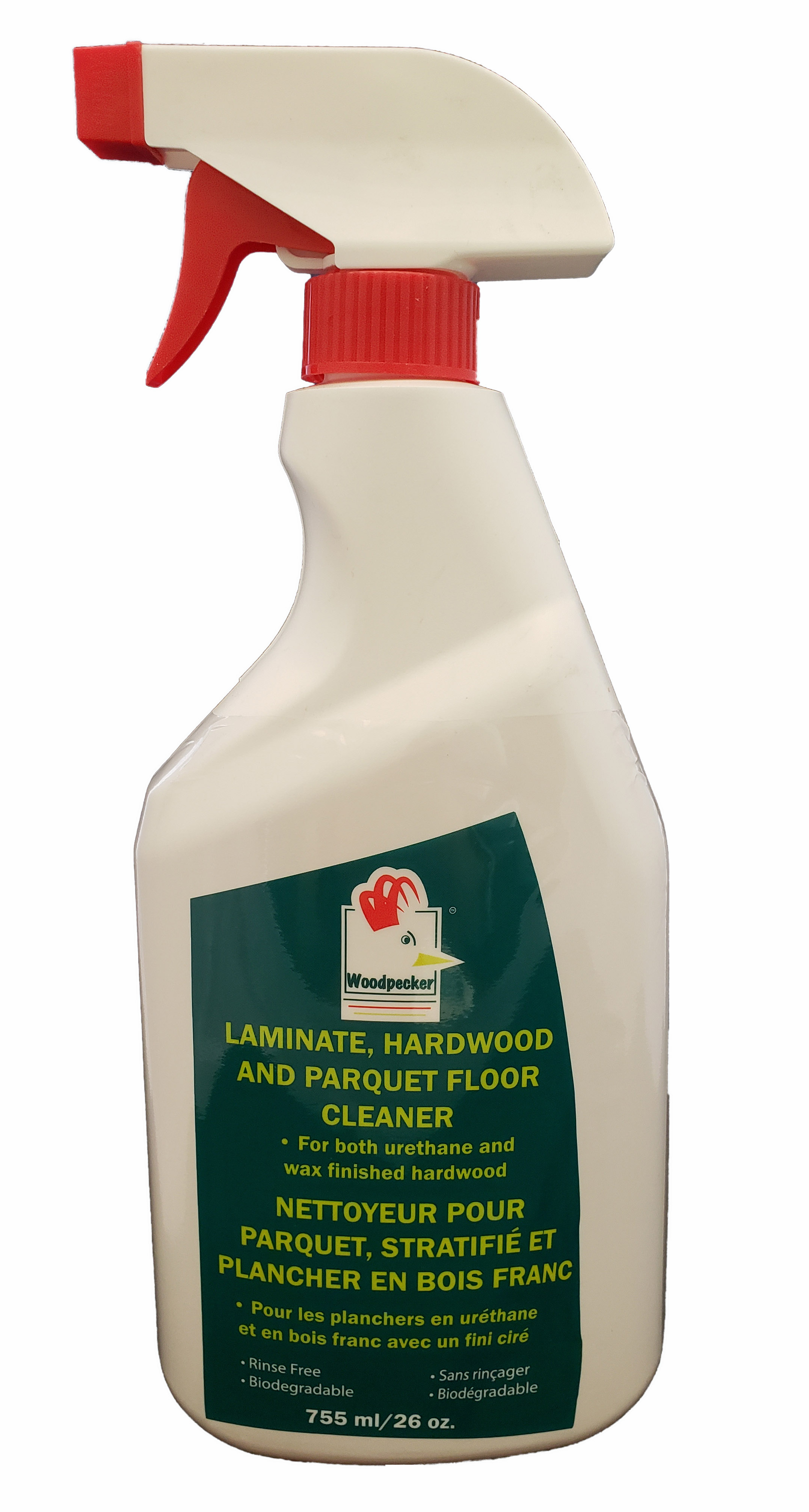 Woodpecker Laminate, Hardwood and Parquet Floor Cleaner Spray Bottle - 775 ml