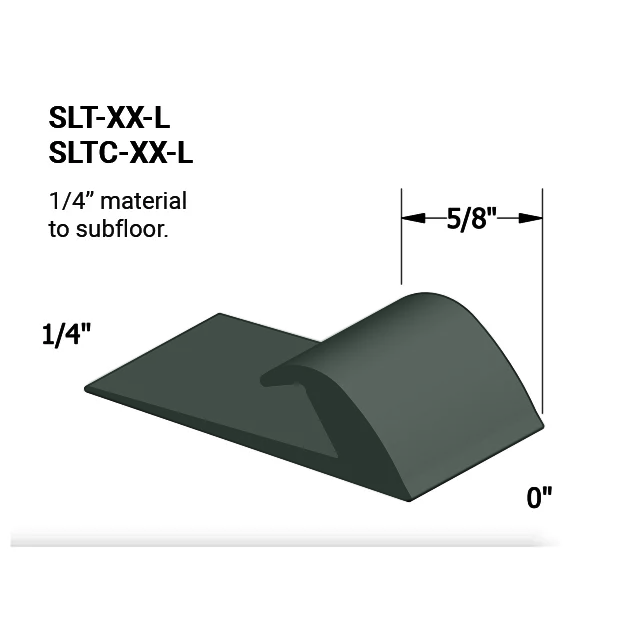 Slim Line Transition SLT 86 L - 1/4" Material to Subfloor #86 Hunter Green 12'