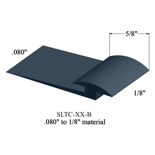 Slim Line Transition with Contour Edge SLTC 18 B - 0.080" to 1/8" Material #18 Navy Blue 12'