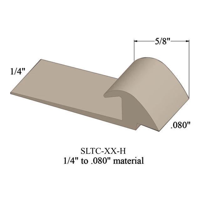 Slim Line Transition with Contour Edge SLTC 31 H - 1/4" to 0.080" Material #31 Zephyr 12'