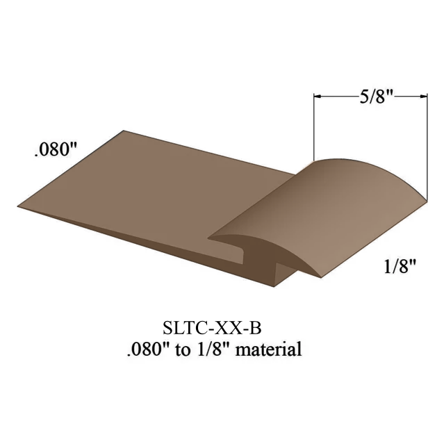 Slim Line Transition with Contour Edge SLTC 45 B - 0.080" to 1/8" Material #45 Sandalwood 12'
