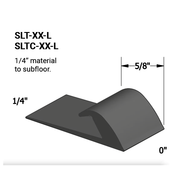 Slim Line Transition SLT TA4 L - 1/4" Material to Subfloor #TA4 Gateway 12'