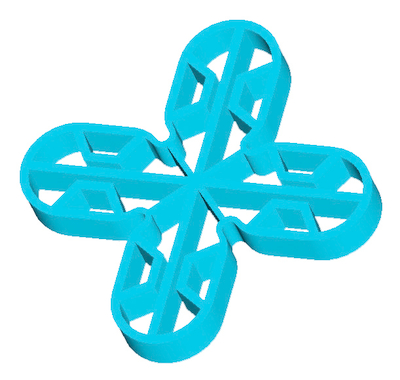 Espaceurs Hollow en "X" 3/8" (paquet de 300)