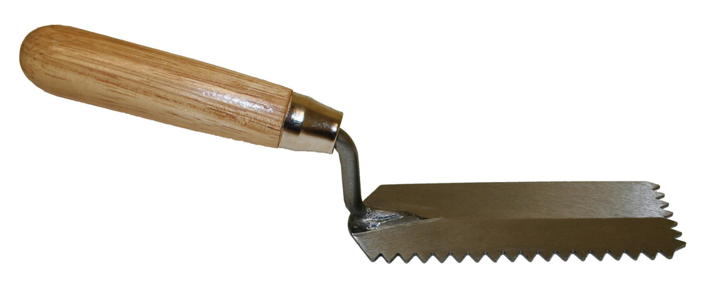 Truelle de marge avec dents en "V" 1/4" x 1/4"