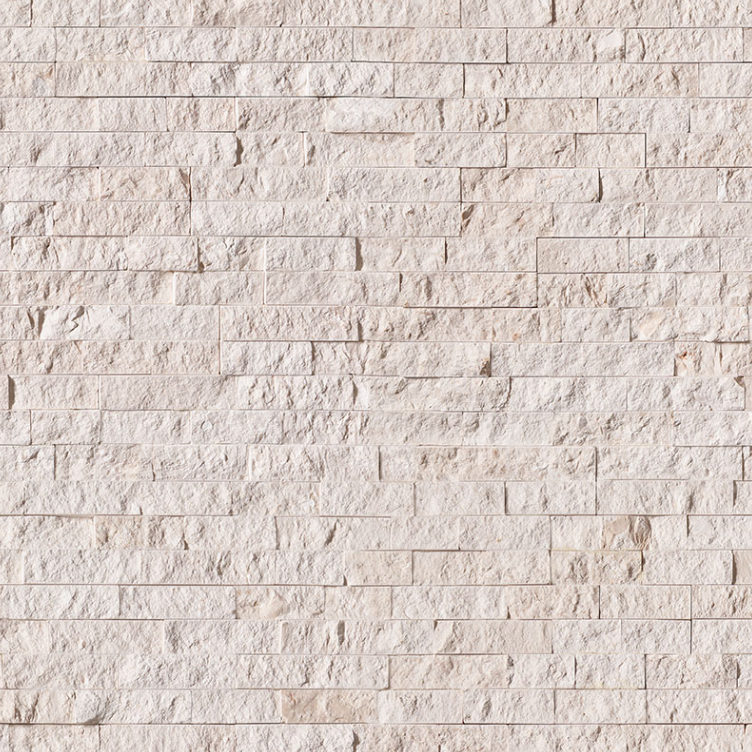 Wall Tiles RockMount Mayra White Splitface 6" x 24"