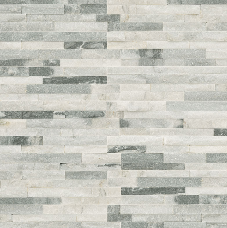 Wall Tiles RockMount Alaska Gray Mini Splitface 4-1/2" x 16"