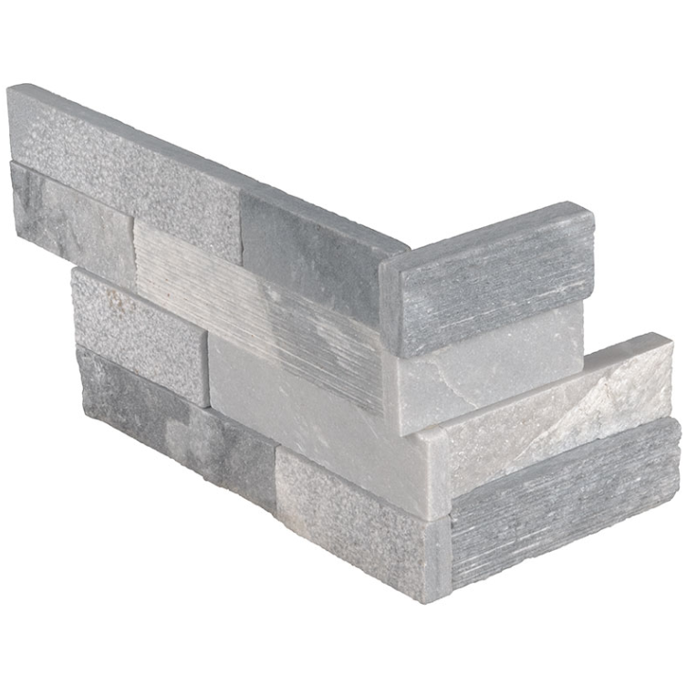 Tuiles murales RockMount Alaska Gray Splitface Coin 6" x 18"