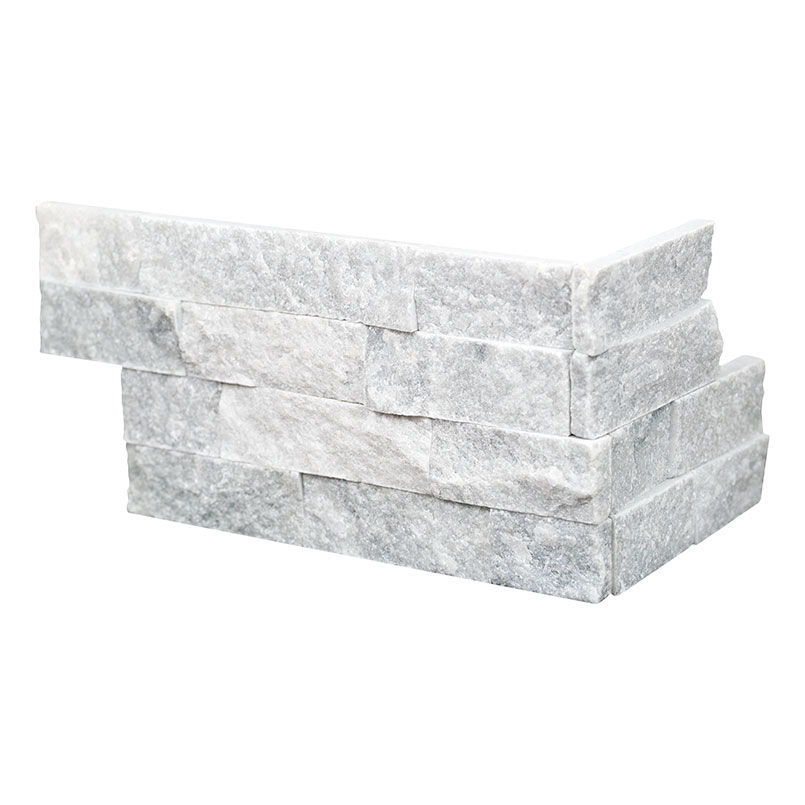 Wall Tiles Cosmic Gray-Light Splitface Corner 6" x 12" x 6"