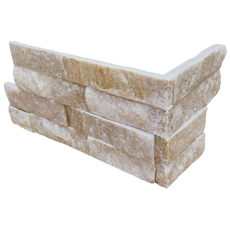 Wall Tiles RockMount Arctic Golden Splitface Corner 6" x 18"