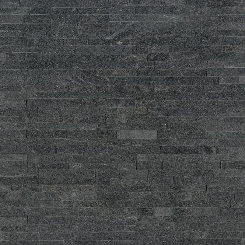 Wall Tiles Coal Canyon Black Splitface 6" x 24"